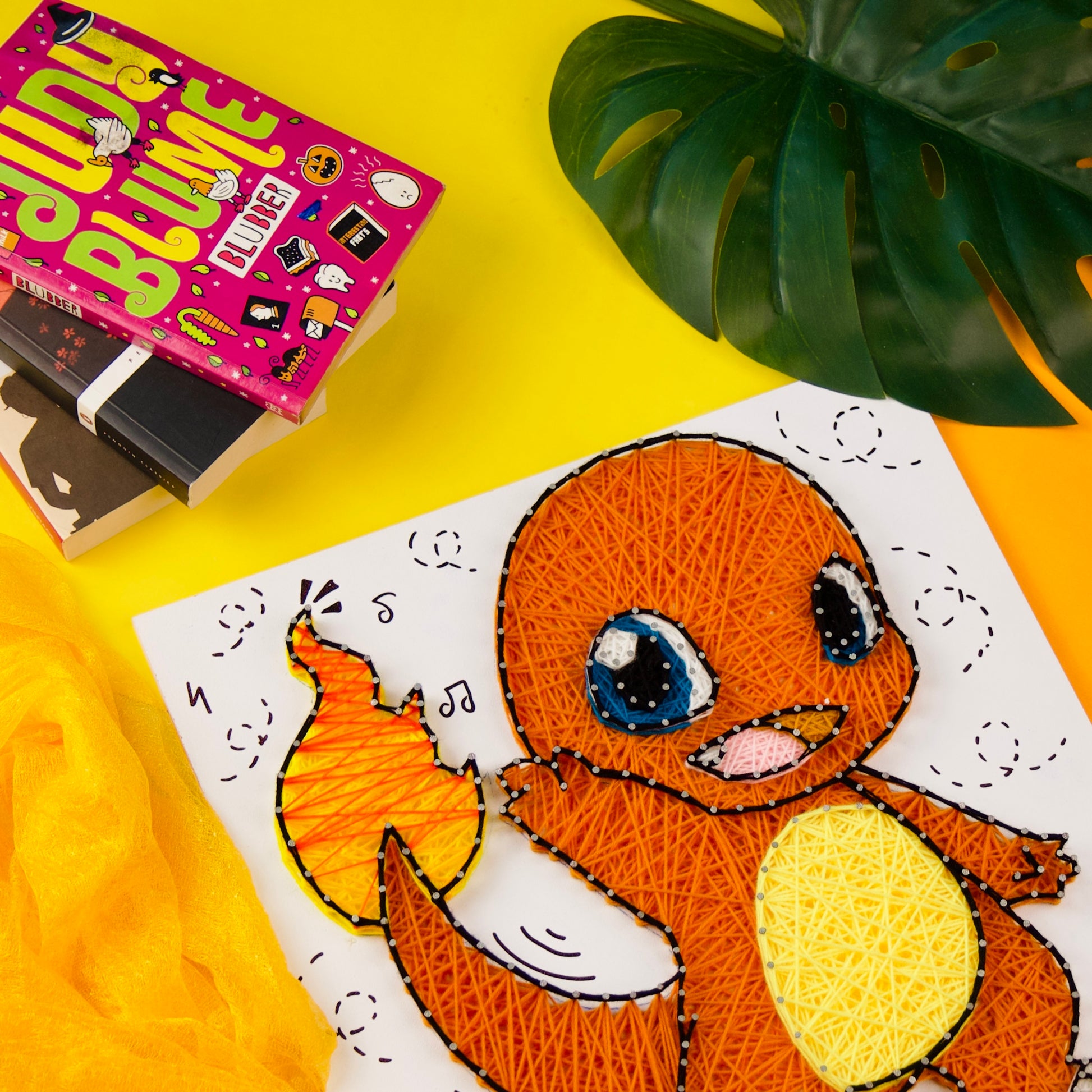 Personalised Charmander String Art – Unique Pokémon-Themed Gift Idea.