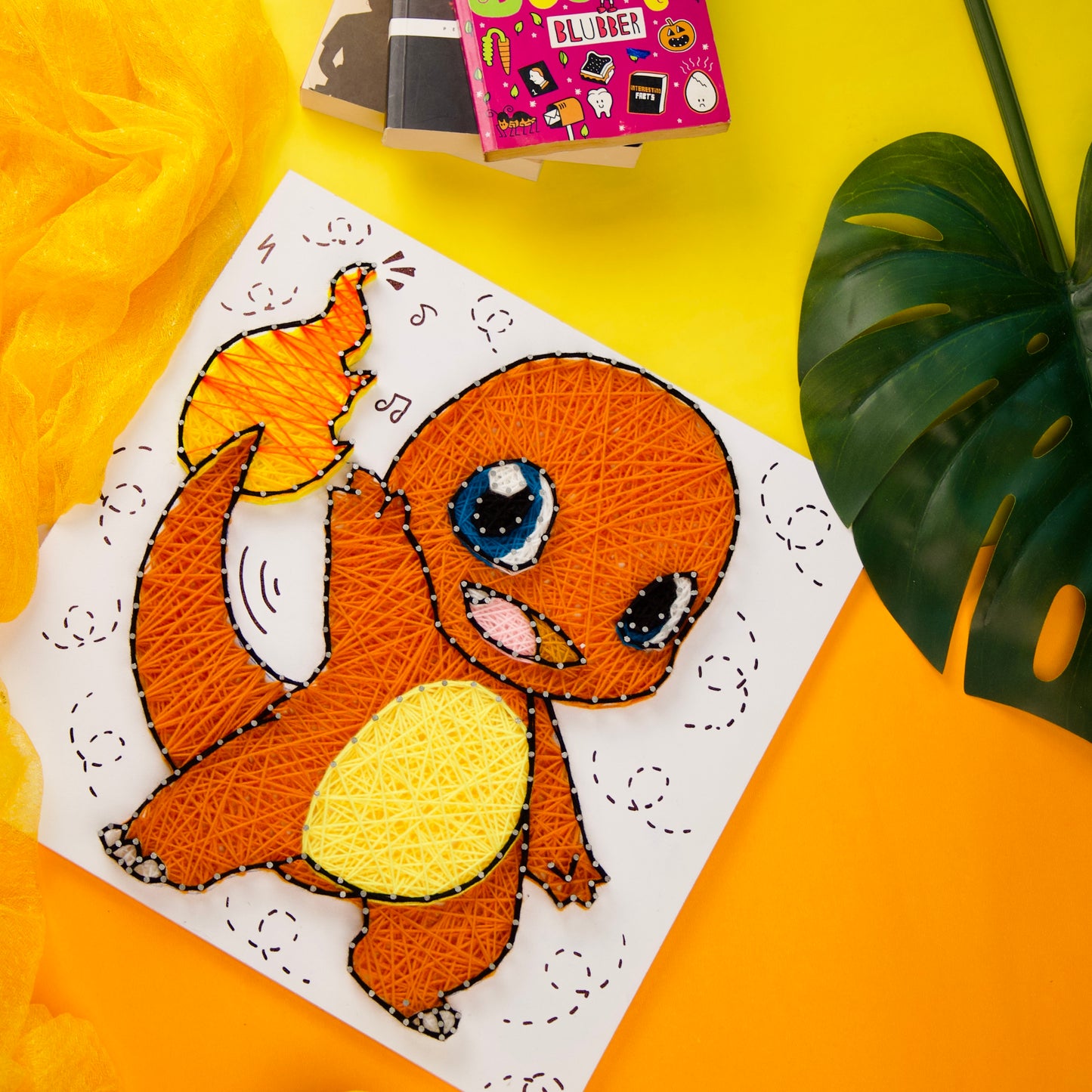 Custom Made Charmander String Artwork.