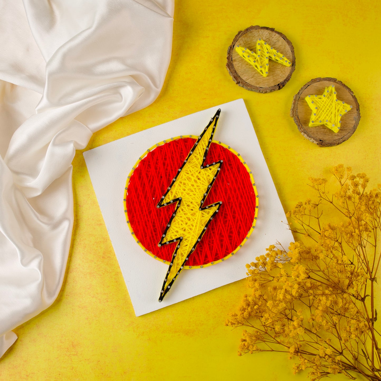 Flash logo - String art