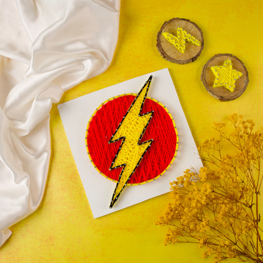 Flash logo - String art