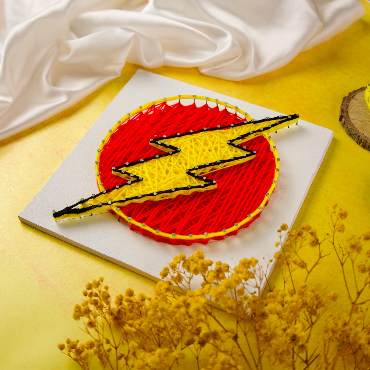 Flash logo - String art