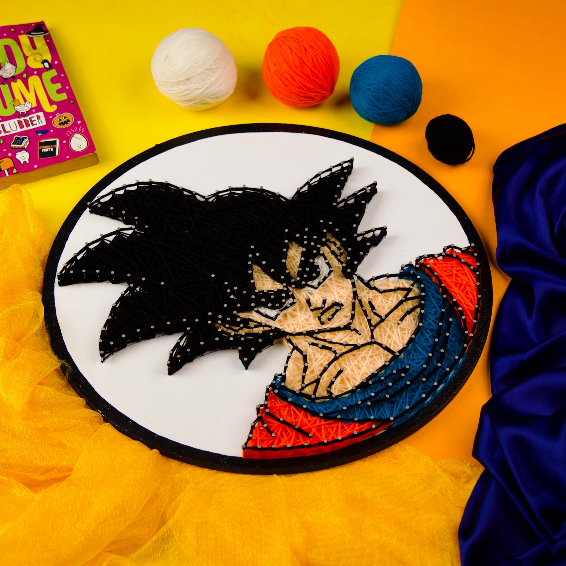 Best String Art of Goku – Personalised Thread Art Gift, Customisable and Handcrafted with Precision.