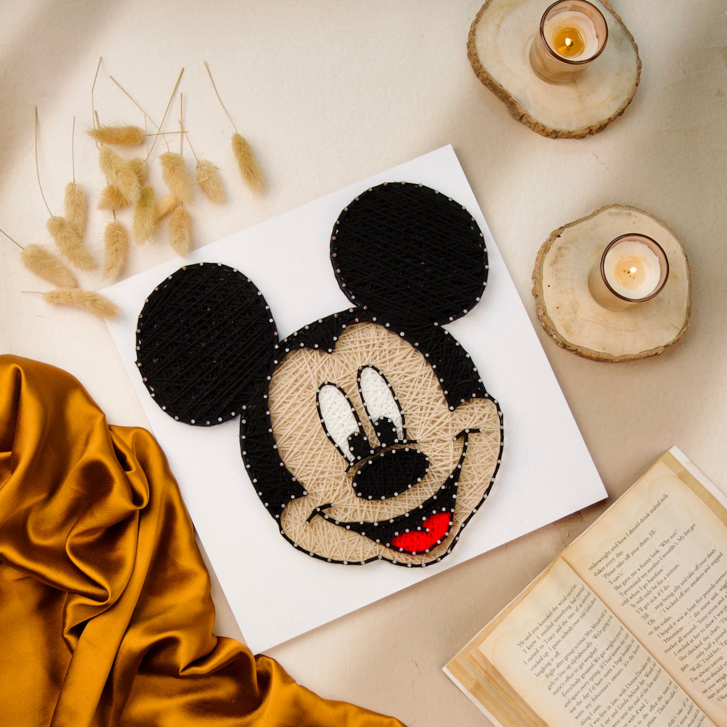 Mickey Mouse - String art
