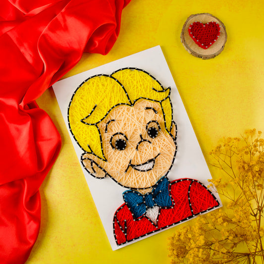 Personalised Richie Rich String Art for Boyfriend | Creative Corner Handmade Gift by The Finecrafts Studio