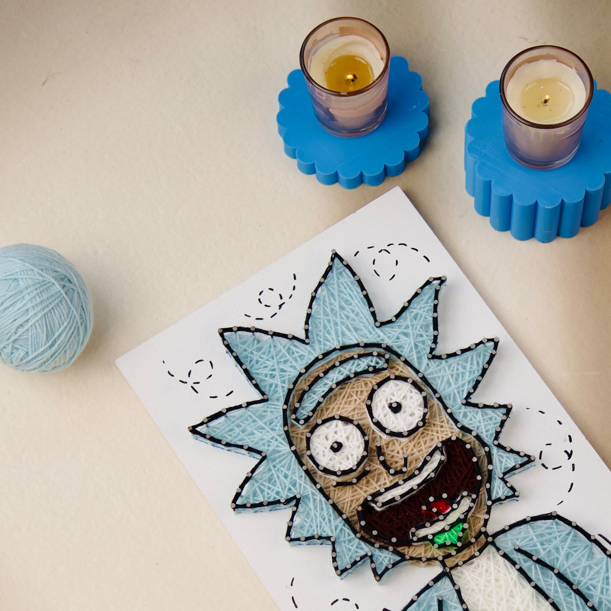 Rick String Art Wall Decor – Amazing Handmade Customisable Gift by The Finecrafts Studio | Thread Art Masterpiece.