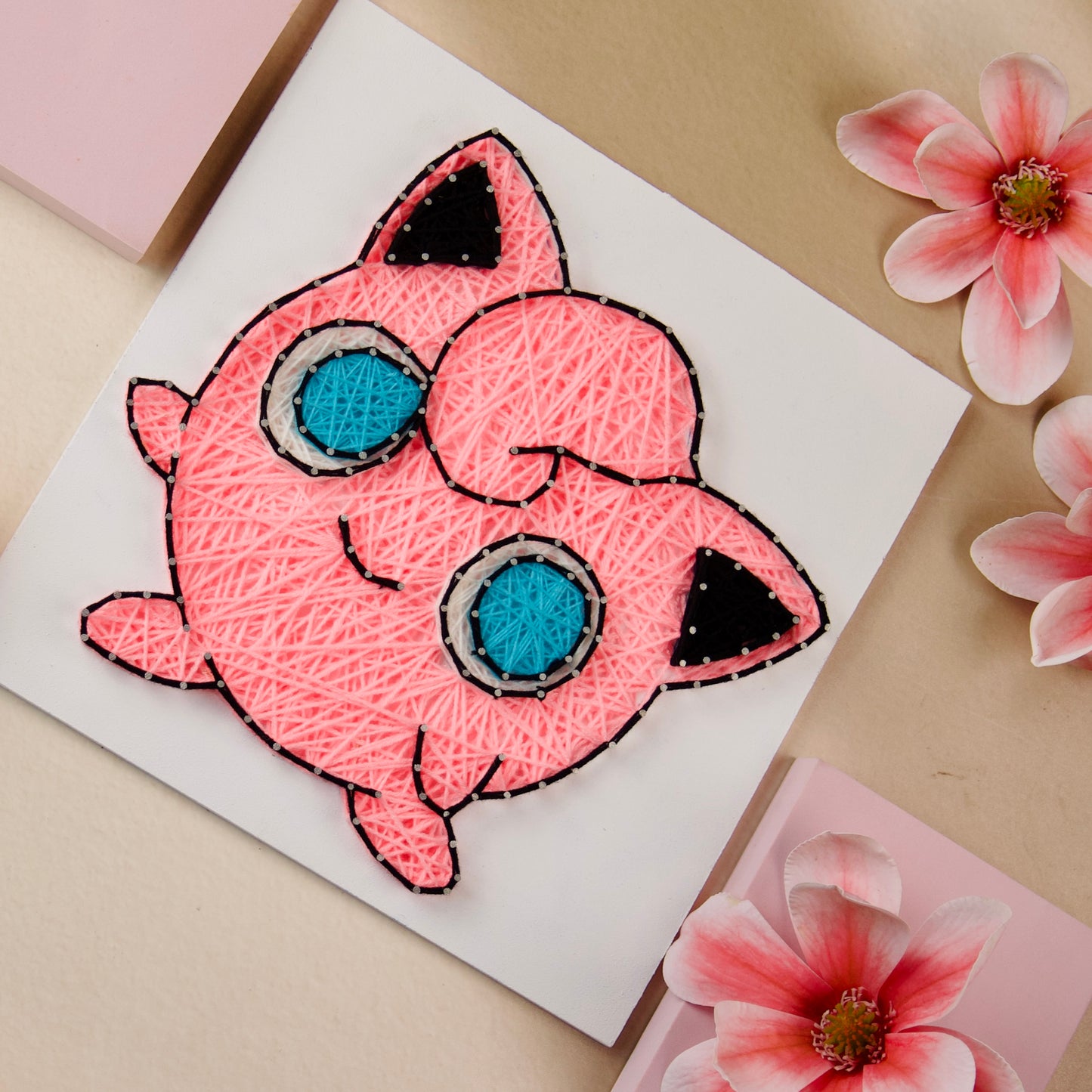 Best Jigglypuff String Art – Amazing Personalised Thread Art for Pokémon-Themed Decor.
