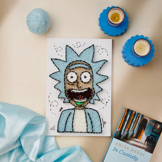 Rick Sanchez Handmade Thread Art – Customised String Art Gift by The Finecrafts Studio | Personalised Gift Idea.