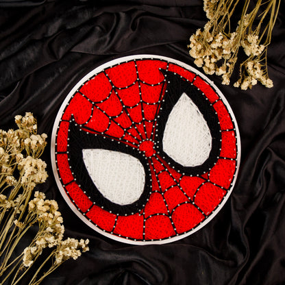 Custom Spider-Man string art design – perfect gift for comic book lovers and kids' rooms.