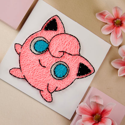 Best Jigglypuff String Art – Amazing Personalised Thread Art for Pokémon-Themed Decor.